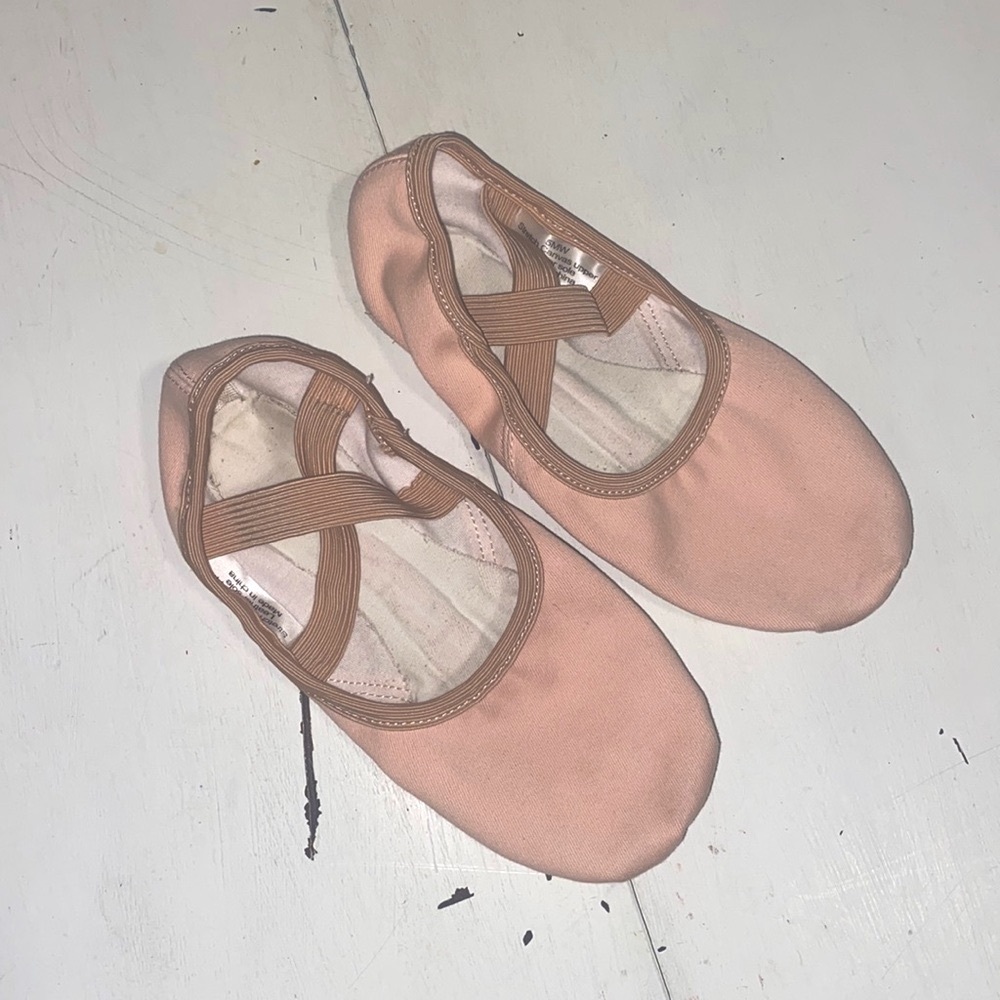 Pink Canvas Ballet Slippers 🩰